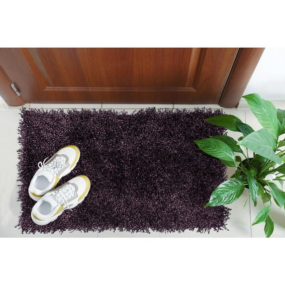 Addison Rugs Addison Sommer Solid Amethyst Balloon Shag 2' x 3' Accent Rug