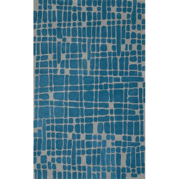 Addison Taylor Casual Crosshatch Blue Area Rug