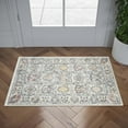 thumbnail image 1 of Addison Traditional 2' x 3' Cream and Blue Polypropylene Indoor Area Rug, 1 of 8