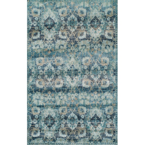 Addison Wellington Vintage Damask Midnight Area Rug