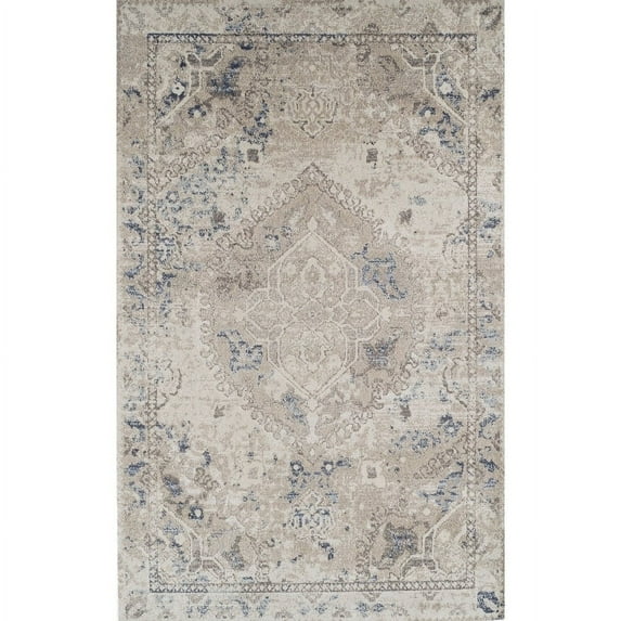 Addison Wellington Vintage Medallion Beige Area Rug