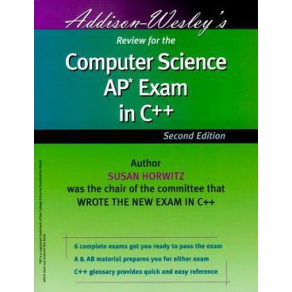 Pre-Owned Addison Wesley's Review for the Computer Science AP Exam in C++ (Paperback) 0201702789 9780201702781