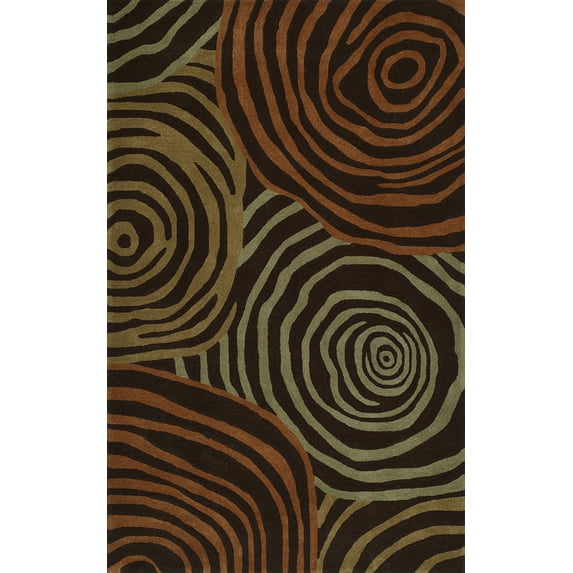 Zenith 12 Brown 3'6"X5'6", Area Rug