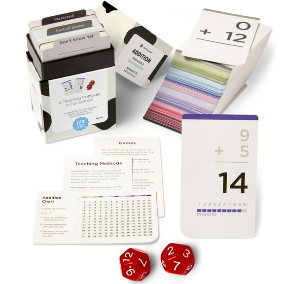 Addition Flash Cards & Dice