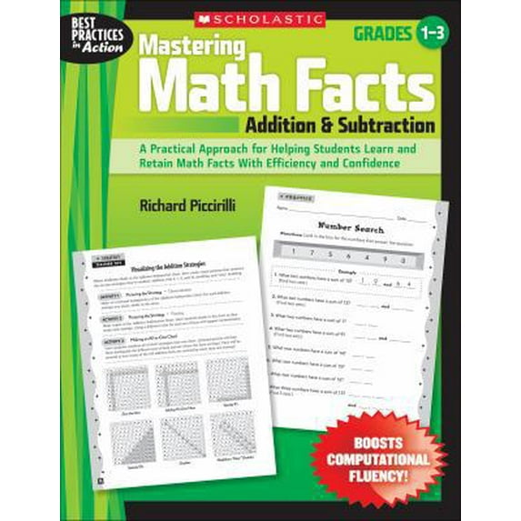 Pre-Owned Mastering Math Facts: Addition & Subtraction: Grades 1-3 (Paperback) 0545064058 9780545064057