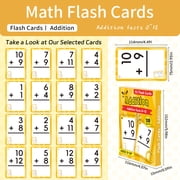 Addition and Subtraction Flash Cards, Math Facts Flashcards 1-20, Math Manipulatives Games for Kindergarten