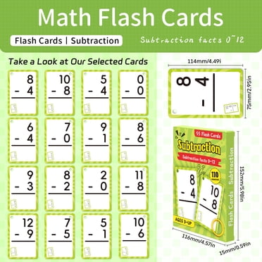 Merka Addition Flash Cards for Kids, Math Facts Flash Cards, Preschool