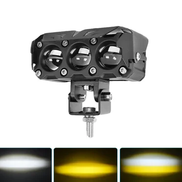 Additional 4inch LED Work Light Dual Color Lens 200W Driving Fog Lamp Hi Beam Lighthouse Mile for Motorcycle Car Trucks SUV UTV