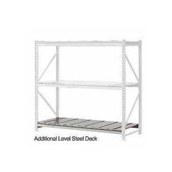 Additional Level Rack with Steel Deck, Gray - 60 x 24 in.