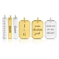 thumbnail image 1 of Additional Rectangle Gold Tag Charm, 1 of 5