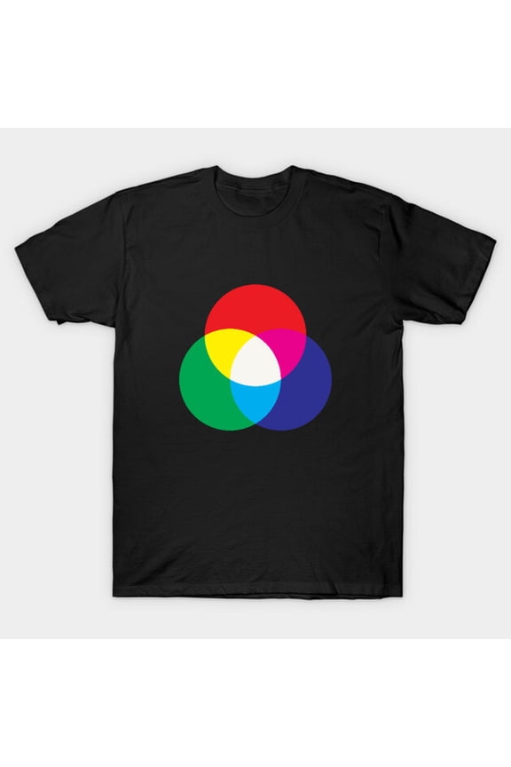 Additive Primaries RGB Funny Retro Color Model Light TV Screen Graphic G5129 T-Shirt, for men and women, Up to Size 5XL