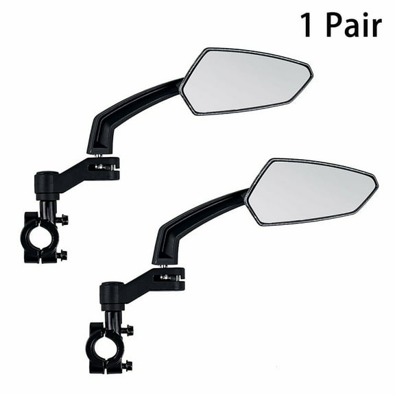 Addmotor Bike Biking Mirror Handlebar Mount, Rotatable Bicycle Rear View Glass Mirror, Wide Angle Safety Mirror 360° Rotation for Mountain Road Bike