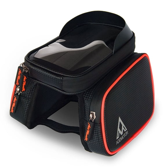 Addmotor Bike Front Tube Bag, Bike Pouch Touchscreen Cell Phone Holder, Universal Electric Bicycle Front Frame Storage Bags