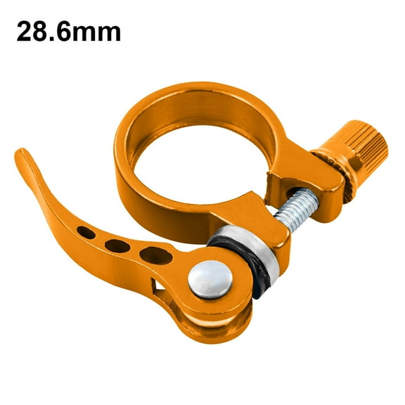 Addmotor Bike Seat Post Clamp, 28.6mm Aluminium Alloy Bicycle Seat Tube Clip, Quick Release Seatpost Clamp for MTB Road Bicycle