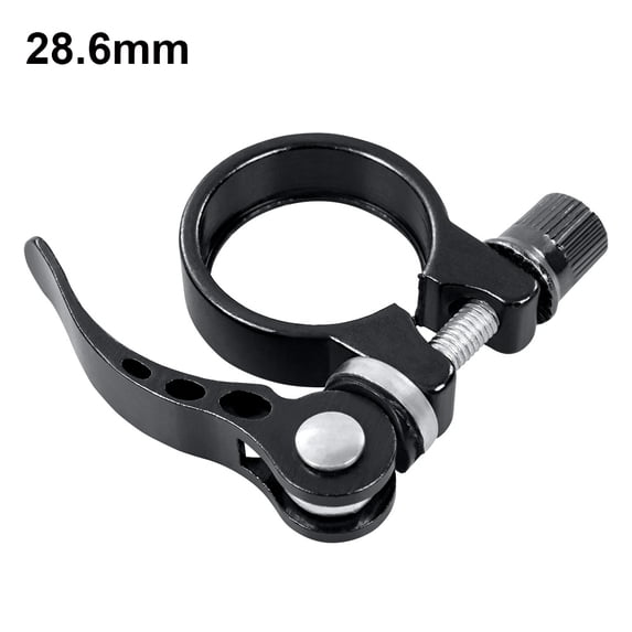 Addmotor Bike Seat Post Clamp, 28.6mm Aluminium Alloy Bicycle Seat Tube Clip, Quick Release Seatpost Clamp for MTB Road Bicycle
