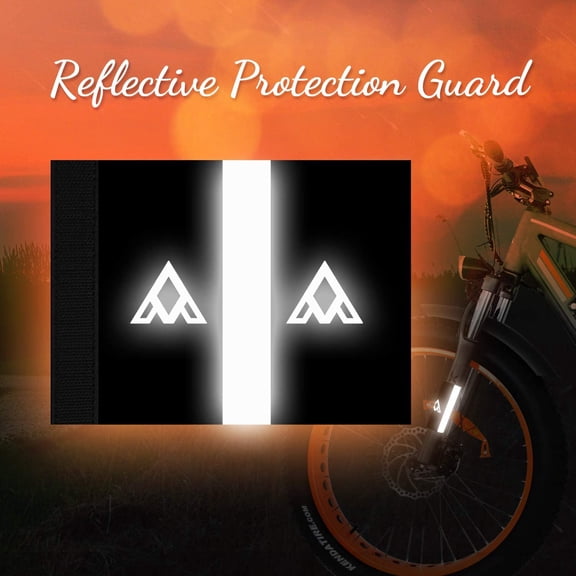 Addmotor Cycling Bicycle 20" Front Fork Protector Nylon Bike Protective Guard Pad Cover with Reflective Stripes Safe Warning Tape Straps