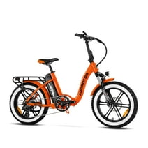 Addmotor Electric Bike for Adults, Foldable Step-Thru Electric Bike, 48V 20Ah Removable Battery, 750W Folding Electric Bike for Adults, M-140 R7 20" Fat Tire Ebike,Orange