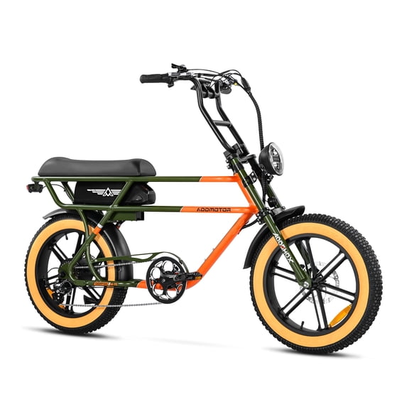 Addmotor Electric Bike for Adult 750W 20" Electric Moped Style Bike, 20AH 48V Electric Bicycle Fat Tire Electric Beach Cruiser, M-70