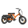 thumbnail image 1 of Addmotor Electric Trike, 750W 20'' Fat Tire Electric Tricycle for Adults with Parking Brake & Banana Seat, 48V 20Ah 3 Wheel Electric Bike 85MI Dual Suspension, M-365X Orange, 1 of 7