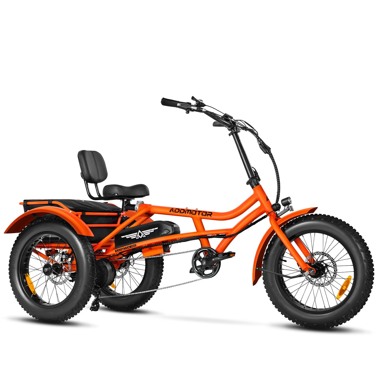 Addmotor M360II SemiRecumbent Electric Trike, 85MI, Fat Tire 3 Wheel