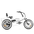 thumbnail image 1 of Addmotor M-360II Semi-Recumbent Electric Trike, 85MI, Fat Tire 3 Wheel Electric Bike for Adults, 750W 48V 20Ah Electric Tricycle for Seniors, 20" Electric Trike with Speed Differential, White, 1 of 14