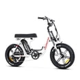 thumbnail image 1 of Addmotor Moped-Style Electric Bike, 20" Fat Tire Step Through Electric Bicycle, 750W 48V 20Ah Electric Commuter City Cruiser Bike for Adults, M-66 White, 1 of 10