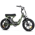 thumbnail image 1 of Addmotor Moped-Style Electric Bike, 20 In. Fat Tire Step Through Electric Bicycle, 750W 48V 20Ah Electric Commuter City Cruiser Bike for Adults, M-66 Green, 1 of 15