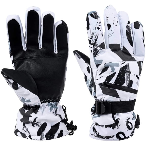 Addmotor Winter Snow Gloves for Men Women, Touchscreen Waterproof Windproof Ski Gloves for Skiing Skating Snowboarding Motorcycle Outdoor XL