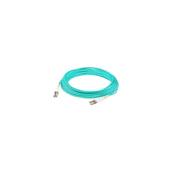 0.5M FIBER LC M/M OM4 UPC DUPLEX LSZH AQUA PATCH CABLE