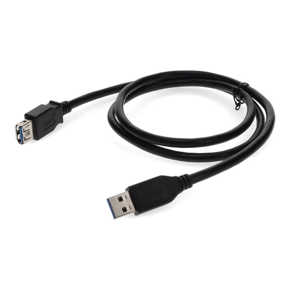 Addon USB3EXTAA1M Usb 3.0 A M/f Cbl Cabl 1m Black Extension Cable