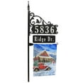 thumbnail image 1 of Address America  Boardwalk Address Sign With Name Rider And Flag - 58" Pole - Holiday Country Store Flag, 1 of 3