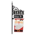 thumbnail image 1 of Address America  Boardwalk Address Sign With Name Rider And Flag - 58" Pole - Santa Flag, 1 of 2