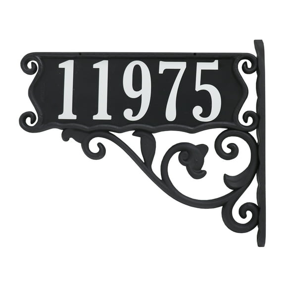 Address America Fully Customized, Double-Sided Boardwalk Double Sided Reflective Mailbox Address Sign