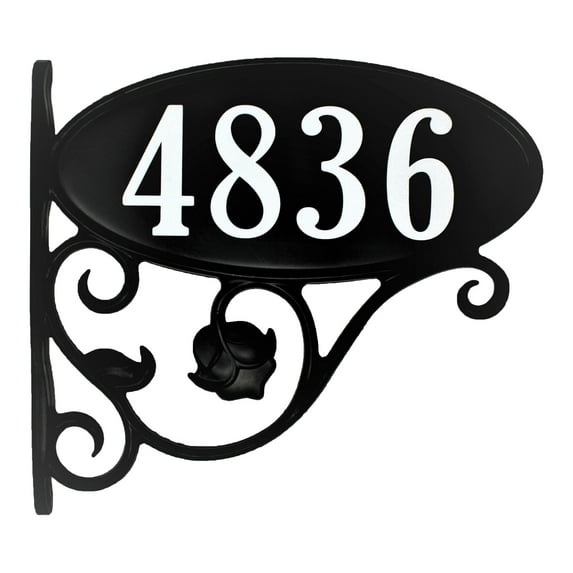 Address America Fully Customized, Double-Sided Park Place Oval Reflective Mailbox Sign