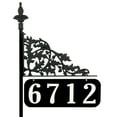 thumbnail image 1 of Address America USA Handcrafted, Double-Sided Reflective Oak Address Sign - 30" Pole, 1 of 5