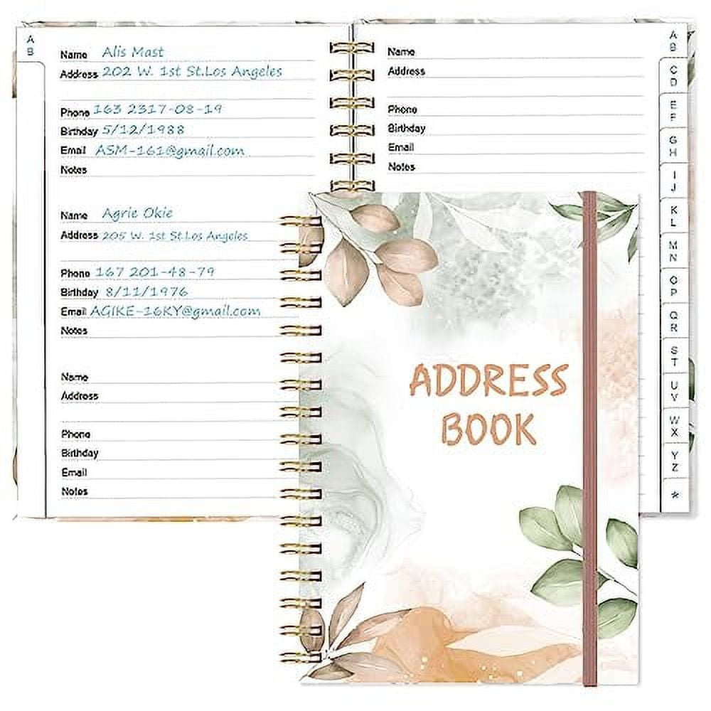 Address Book with Alphabetical Tabs Telephone & Address Book with Address Contacts, Special