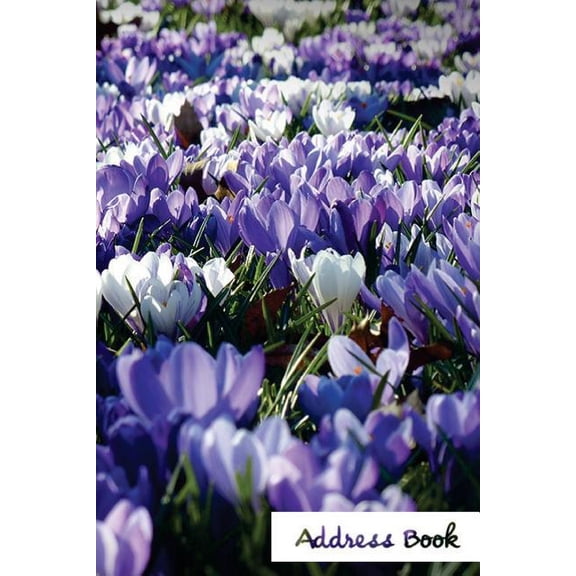 Address Book Flower Edition.: Address Book.: Glossy And Soft Cover, Large Print, Font, 6" x 9" For Contacts, Addresses, Phone Numbers, Emails, Birthday And More. (Paperback)(Large Print)