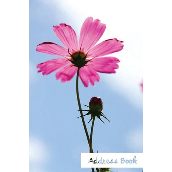 Address Book Flower Edition.: Address Book.: Glossy And Soft Cover, Large Print, Font, 6" x 9" For Contacts, Addresses, Phone Numbers, Emails, Birthday And More. (Paperback)(Large Print)