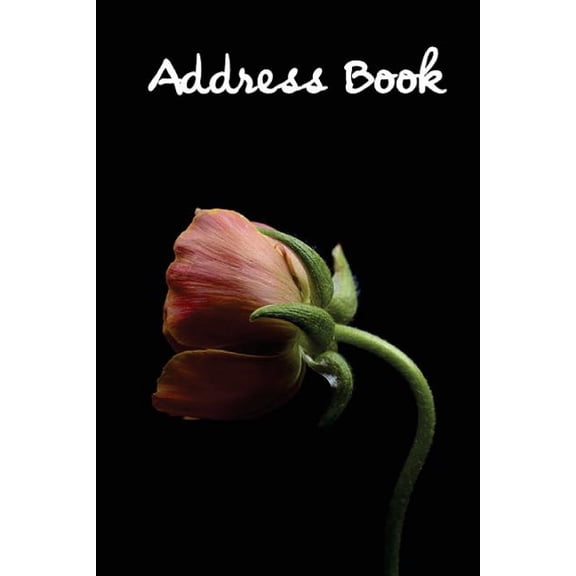 Address Book Flower Edition.: Address Book.: Glossy And Soft Cover, Large Print, Font, 6" x 9" For Contacts, Addresses, Phone Numbers, Emails, Birthday And More. (Paperback)(Large Print)