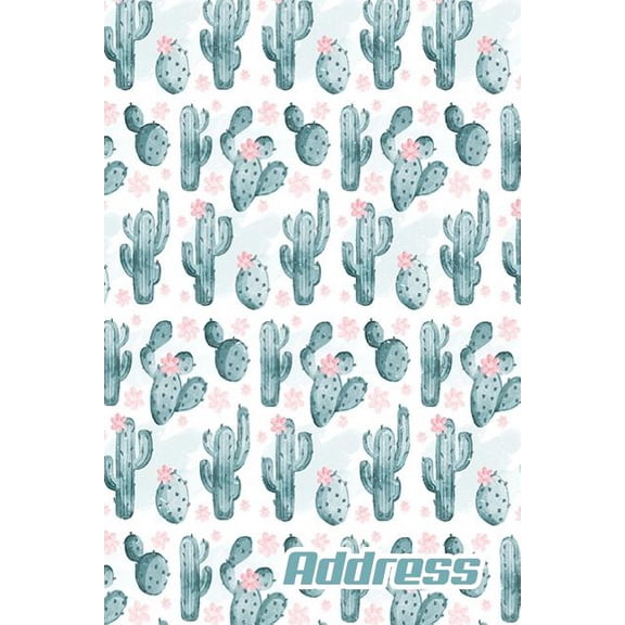 Address Book Pro Edition.: Address.: Address Book. (Vol. B60) Blue Cactus Design. Glossy Cover, Contract Large Print, Font, 6" x 9" For Contacts, Addresses, Phone Numbers, Emails, Birthday And More. (