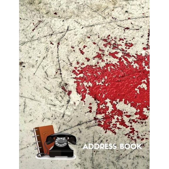 Address Book: Spot Crack Background Cover: Addresses, Name, Address, Phone Numbers, Email, Birthdays: 180 Pages 8.5x11 Inches (Paperback)
