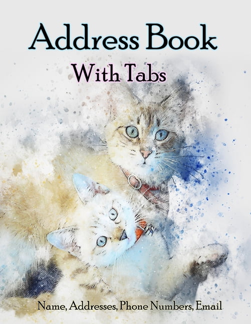 Address Book With Tabs Large print Address book with tabs for Keeping