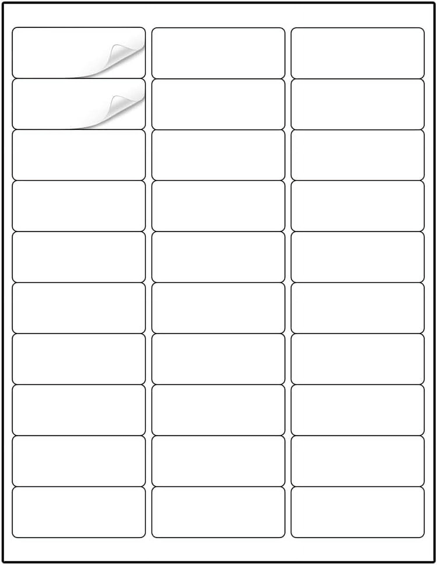 Address Labels 1" x 2-5/8" 900 Labels Sticker Paper for Laser/Ink Jet ...