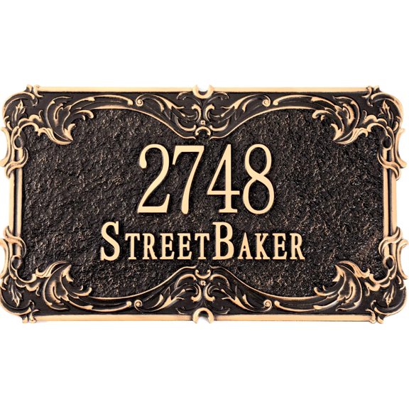 Address Plaque Cast Metal - Custom Address Sign House Number Plaque Sign Address House Numbers