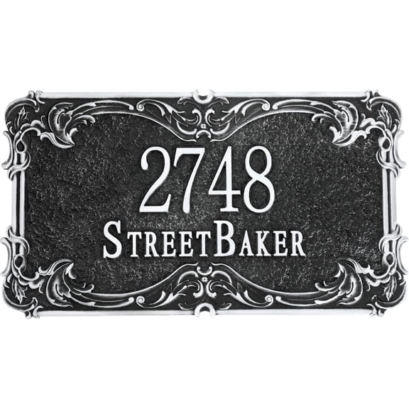 Address Plaque Cast Metal - Custom Address Sign House Number Plaque Sign Address House Numbers