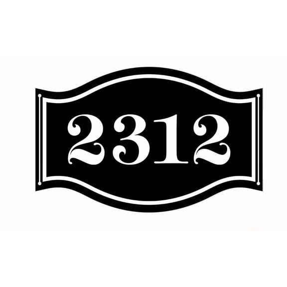Address Plaque Large Options - Custom Address Sign,House Number Sign,House Numbers for Outside,Indoor/Outdoor Use