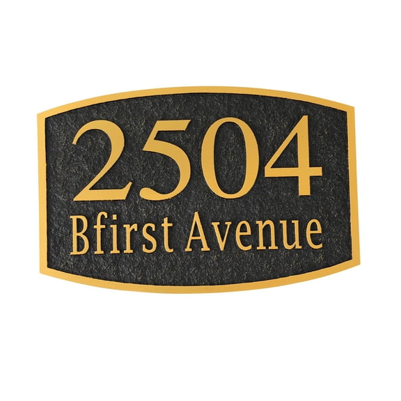 Address Plaque - Personalized Address Sign,House Number Sign Plaque,House Address Numbers for Outside House - Custom Garden