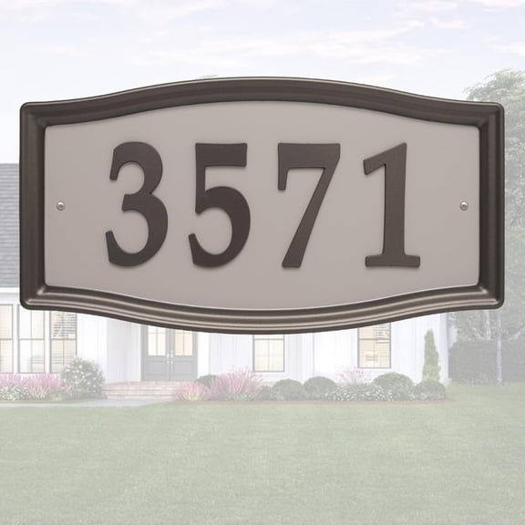Address Plaque for House Numbers, House Number Sign, Wall Mounted Sign for Outside, Simple Assembly