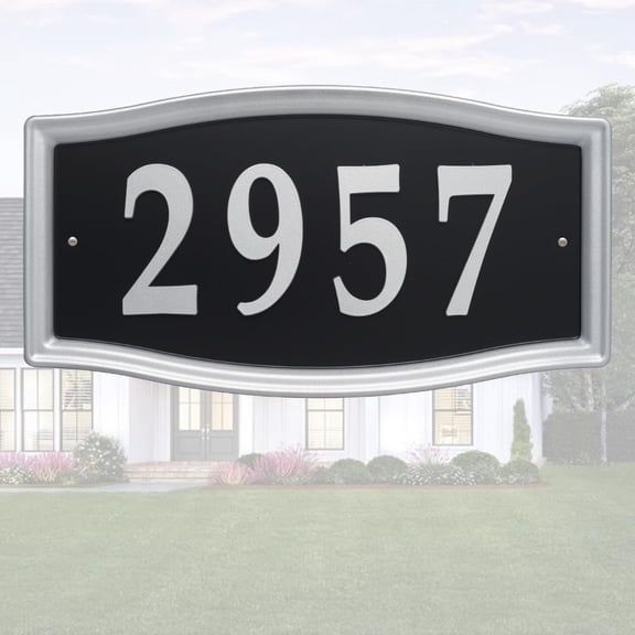 Address Plaque for House Numbers, House Number Sign, Wall Mounted Sign for Outside, Simple Assembly