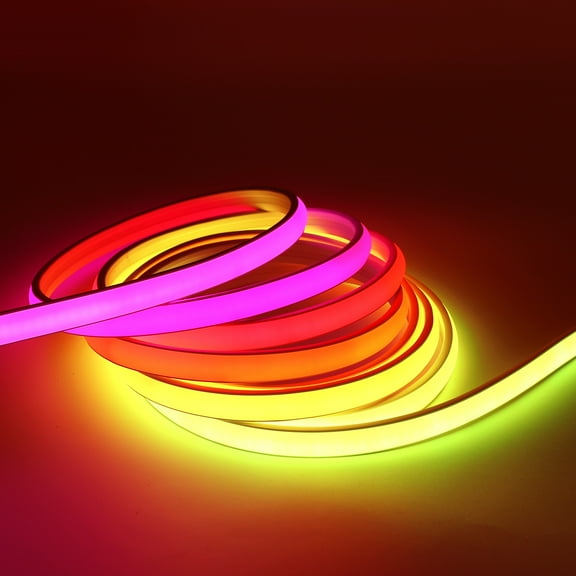 Addressable COB LED Strip 12V 3.28ft/1m WS2811 RGBIC IP68 Waterproof, Super Bright Neon COB LED Tape, 720LEDs/m White PCB, for Outdoor/ Indoor Decor (No Controller/Power Supply))